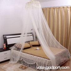 Bedroom Polyester Dome Shaped Bugs Midges Insect Mosquito Net Bed Canopy White